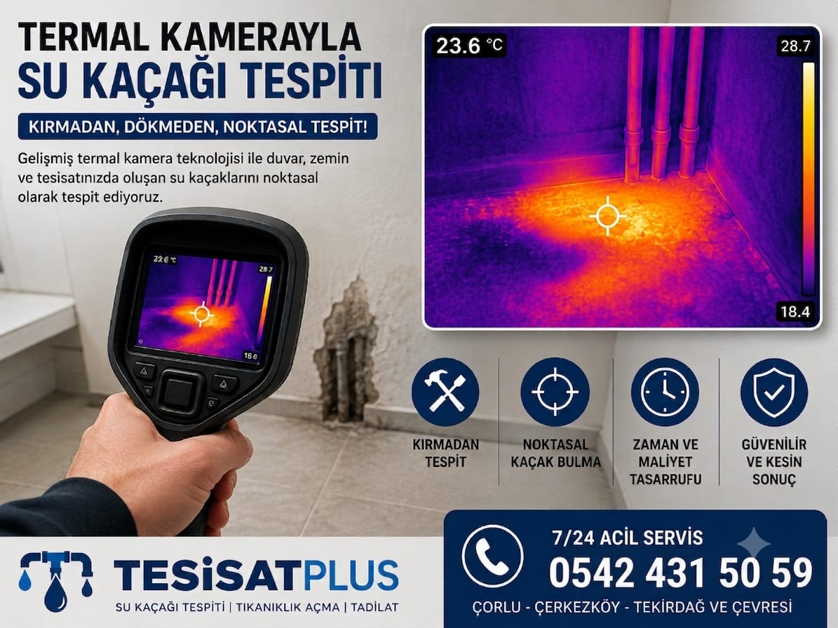 Akustik Cihazla Kırmadan Su Kaçağı Tespiti Çorlu