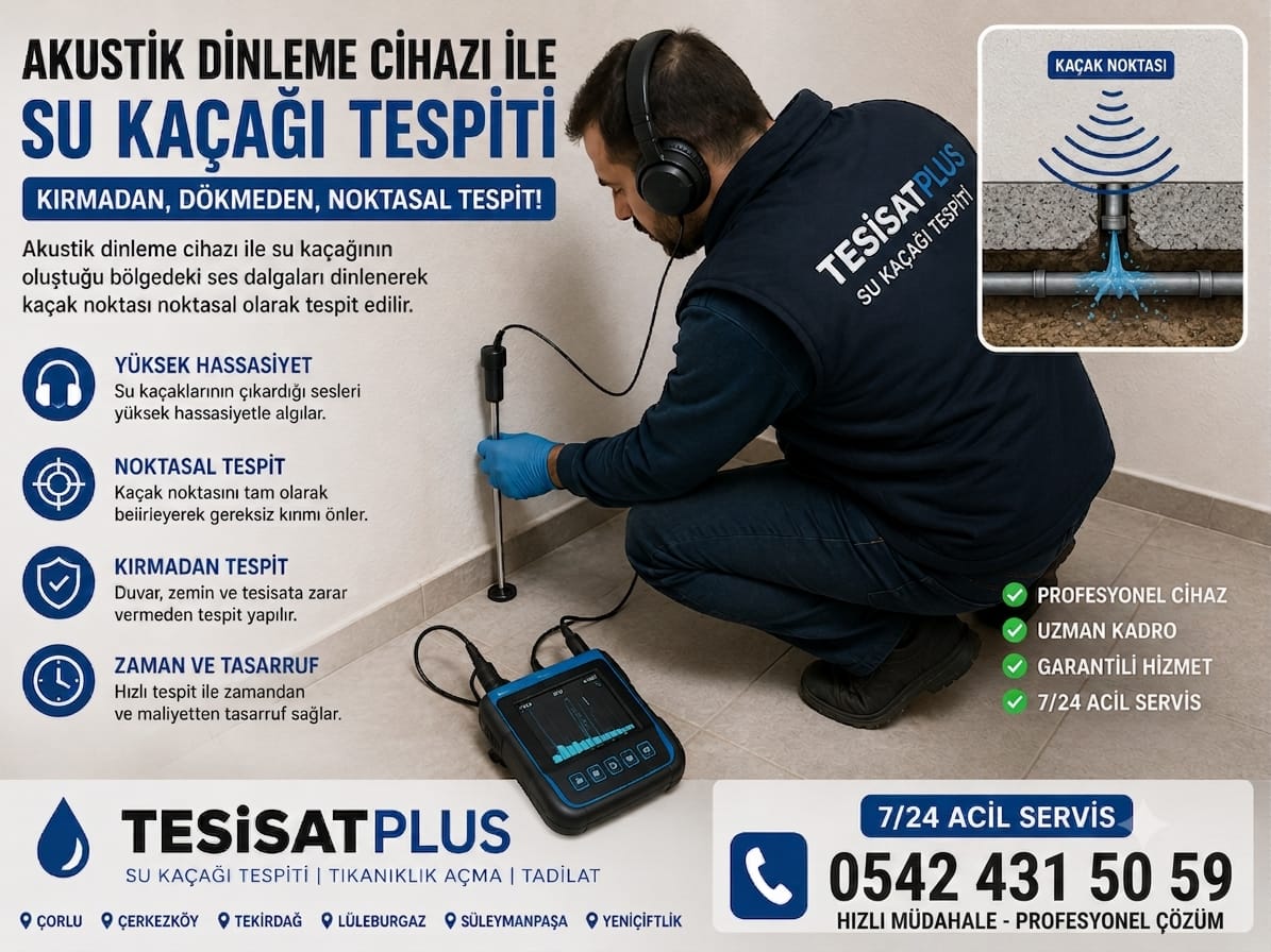Robotla Gider ve Tuvalet Tıkanıklığı Açma Çorlu